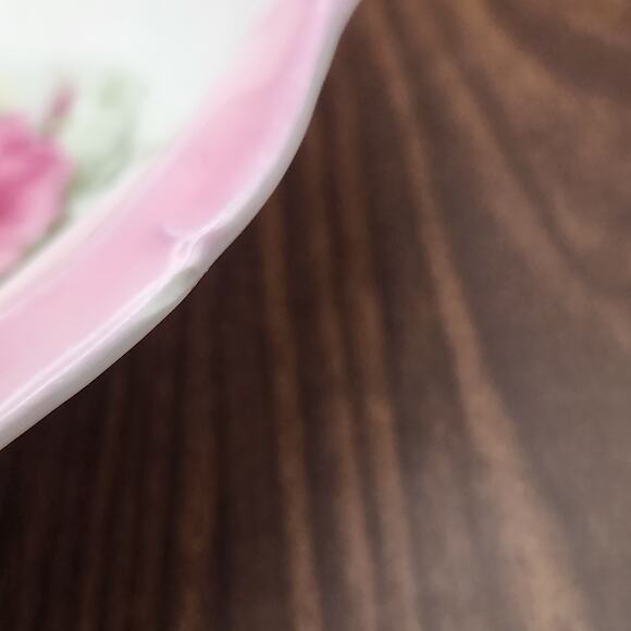 Vintage Arzberg Germany Pink Floral Bowl 10" - Picture 5 of 10